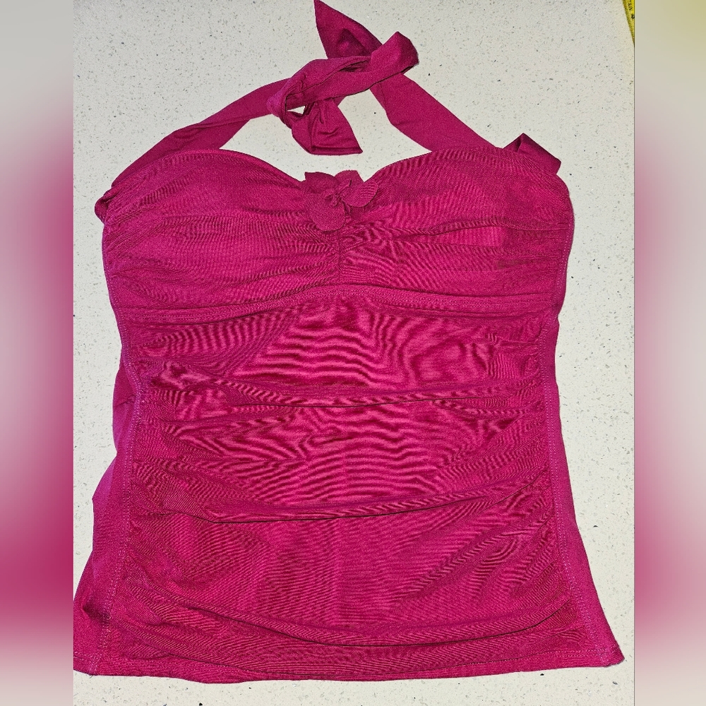 Kish  Burgundy tankini Swim Suit